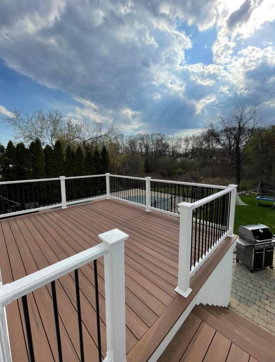 Deck, stairs, and patio project