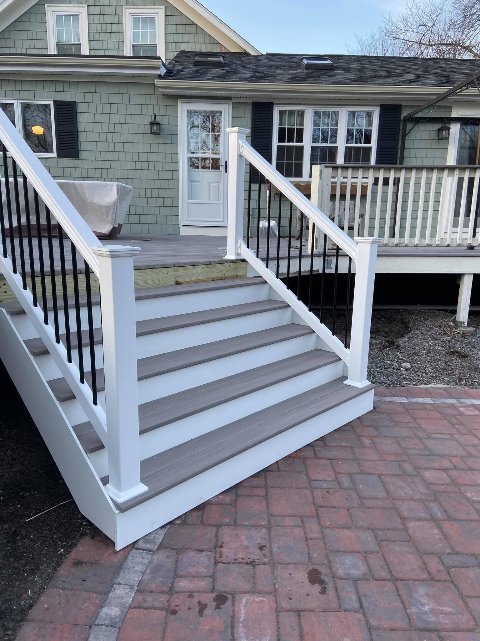 Completed stair and finish carpentry work